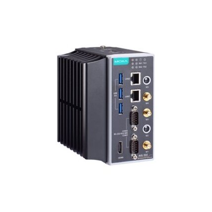 Moxa (AIG-502-T-AZU-LX) pažangūs IIoT tinklų sietuvai, komplektacija: Intel® Core™ i7 procesorius, Azure IoT Edge programinė įranga, Darbinė temperatūra: -40...70 °C