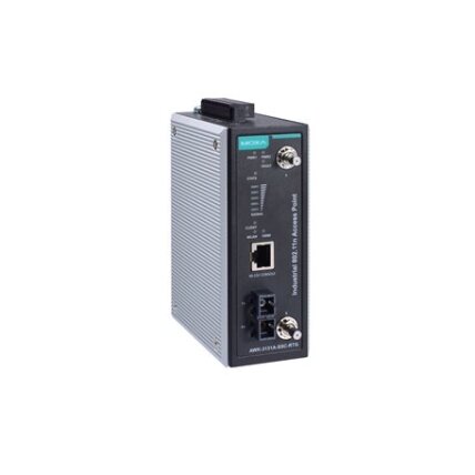 Moxa (AWK-3131A-SSC-RTG-US-T) Wi-Fi 4 (802.11n) traukinyje montuojamas traukinio ir antžeminės infrastruktūros ryšio su vienu radijo moduliu prieigos taškas / klientas, SC jungtys, IP30, US dažnių juosta, Darbinė temperatūra: -40...75 °C Moxa (AWK-3131A-SSC-RTG-US-T) Wi-Fi 4 (802.11n) traukinyje montuojamas traukinio ir antžeminės infrastruktūros ryšio su vienu radijo moduliu prieigos taškas / klientas, SC jungtys, IP30, US dažnių juosta, Darbinė temperatūra: -40...75 °C