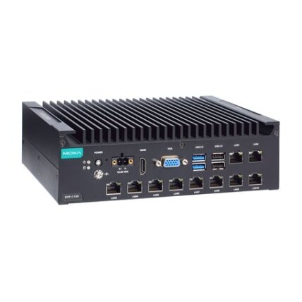 Moxa (BXP-C100-C1-8L-T) dėžė kompiuteris, komplektacija: Intel® Celeron® 6305E procesorius, 10 LAN prievadai, 2 nuosekliojo ryšio prievadai, 4 skaitmeniniai įėjimai (DI), 4 skaitmeniniai išėjimai (DO), 2 USB 3.0 prievadai, 4 USB 2.0 prievadai, 1 VGA priev Moxa (BXP-C100-C1-8L-T) dėžė kompiuteris, komplektacija: Intel® Celeron® 6305E procesorius, 10 LAN prievadai, 2 nuosekliojo ryšio prievadai, 4 skaitmeniniai įėjimai (DI), 4 skaitmeniniai išėjimai (DO), 2 USB 3.0 prievadai, 4 USB 2.0 prievadai, 1 VGA priev