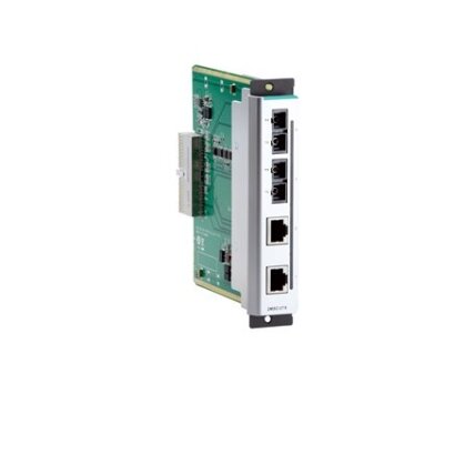 Moxa (CM-600-2MSC/2TX) Fast Ethernet sąsaja modulis, komplektacija: 2 10/100BaseT(X) prievadai, RJ45 jungtys, ir 2 100BaseFX daugiamodis prievadai, SC jungtys, Darbinė temperatūra: -40...75 °C Moxa (CM-600-2MSC/2TX) Fast Ethernet sąsaja modulis, komplektacija: 2 10/100BaseT(X) prievadai, RJ45 jungtys, ir 2 100BaseFX daugiamodis prievadai, SC jungtys, Darbinė temperatūra: -40...75 °C