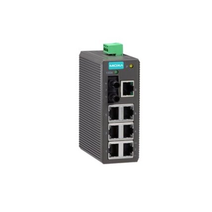 Moxa (EDS-208-M-ST) pradinio lygio nevaldomas Ethernet komutatorius, komplektacija: 7 10/100BaseT(X) prievadai, 1 100BaseFX daugiamodis prievadas su ST jungtys, plastikinis korpusas, Darbinė temperatūra: -10...60 °C Moxa (EDS-208-M-ST) pradinio lygio nevaldomas Ethernet komutatorius, komplektacija: 7 10/100BaseT(X) prievadai, 1 100BaseFX daugiamodis prievadas su ST jungtys, plastikinis korpusas, Darbinė temperatūra: -10...60 °C