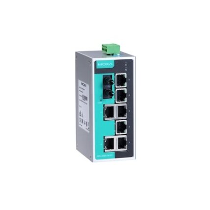 Moxa (EDS-208A-M-ST) nevaldomas Ethernet komutatorius, komplektacija: 7 10/100BaseT(X) prievadai, 1 100BaseFX daugiamodis prievadas su ST jungtys, Darbinė temperatūra: -10...60 °C Moxa (EDS-208A-M-ST) nevaldomas Ethernet komutatorius, komplektacija: 7 10/100BaseT(X) prievadai, 1 100BaseFX daugiamodis prievadas su ST jungtys, Darbinė temperatūra: -10...60 °C
