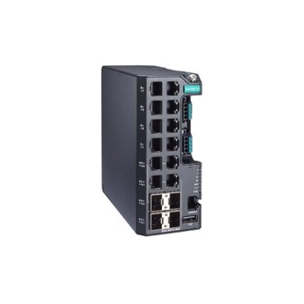 Moxa (EDS-4012-4GC-LV-T) valdomas Ethernet komutatorius, komplektacija: 8 10/100BaseT(X) prievadai, 4 10/100/1000BaseT(X) arba 100/1000BaseSFP prievadai, dvigubas maitinimas maitinimo šaltinis, 12/24/48 VDC, Darbinė temperatūra: -40...75 °C Moxa (EDS-4012-4GC-LV-T) valdomas Ethernet komutatorius, komplektacija: 8 10/100BaseT(X) prievadai, 4 10/100/1000BaseT(X) arba 100/1000BaseSFP prievadai, dvigubas maitinimas maitinimo šaltinis, 12/24/48 VDC, Darbinė temperatūra: -40...75 °C
