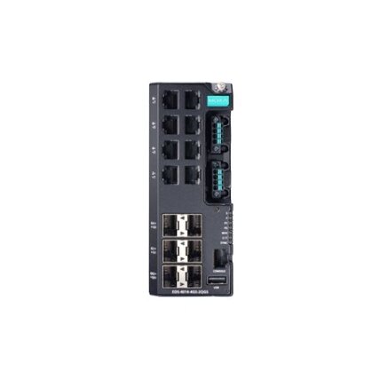 Moxa (EDS-4014-4GS-2QGS-HV-T) valdomas Ethernet komutatorius, komplektacija: 8 10/100BaseT(X) prievadai, 4 100/1000BaseSFP prievadai, 2 1000/2500BaseSFP prievadai, vienas maitinimo šaltinis, 110/220 VAC/VDC, Darbinė temperatūra: -40...75 °C 2 Moxa (EDS-4014-4GS-2QGS-HV-T) valdomas Ethernet komutatorius, komplektacija: 8 10/100BaseT(X) prievadai, 4 100/1000BaseSFP prievadai, 2 1000/2500BaseSFP prievadai, vienas maitinimo šaltinis, 110/220 VAC/VDC, Darbinė temperatūra: -40...75 °C 2