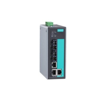Moxa (EDS-405A-SS-SC-T) pradinio lygio valdomas Ethernet komutatorius, komplektacija: 3 10/100BaseT(X) prievadai, 2 100BaseFX vienamodis prievadai su SC jungtys, Darbinė temperatūra: -40...75 °C 1 Moxa (EDS-405A-SS-SC-T) pradinio lygio valdomas Ethernet komutatorius, komplektacija: 3 10/100BaseT(X) prievadai, 2 100BaseFX vienamodis prievadai su SC jungtys, Darbinė temperatūra: -40...75 °C 1
