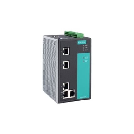 Moxa (EDS-505A) valdomas Ethernet komutatorius, komplektacija: 5 10/100BaseT(X) prievadai, Darbinė temperatūra: 0...60 °C