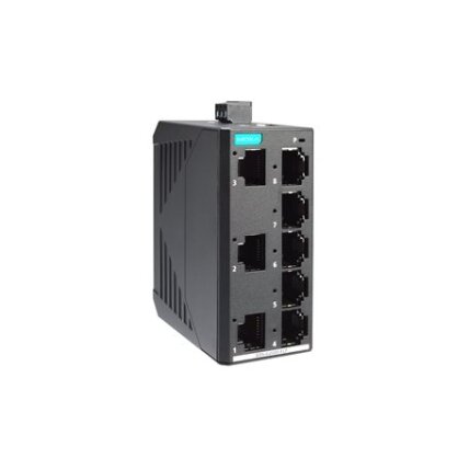 Moxa (EDS-G2008-ELP) nevaldomas visi prievadai Gigabit, Ethernet komutatorius, komplektacija: 8 10/100/1000 BaseT(X) prievadai, 12/24/48 maitinimo įėjimas, plastikinis korpusas, Darbinė temperatūra: -10...60 °C 1