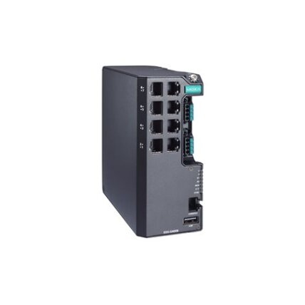 Moxa (EDS-G4008-HV) valdomas Ethernet komutatorius, komplektacija: 8 10/100/1000BaseT(X) prievadai, vienas maitinimo šaltinis, 110/220 VAC/VDC, Darbinė temperatūra: -10...60 °C 1