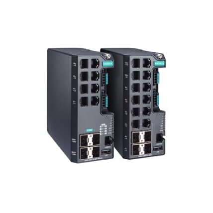 Moxa (EDS-G4012-8P-4QGS-LVA) valdomas Ethernet komutatorius, komplektacija: 8 10/100/1000BaseT(X) prievadai, komplektacija: 802.3bt PoE, 4 1000/2500BaseSFP prievadai, dvigubas maitinimas maitinimo šaltinis, 12/24/48 VDC, 48 VDC skirta PoE, Darbinė tempera 1 Moxa (EDS-G4012-8P-4QGS-LVA) valdomas Ethernet komutatorius, komplektacija: 8 10/100/1000BaseT(X) prievadai, komplektacija: 802.3bt PoE, 4 1000/2500BaseSFP prievadai, dvigubas maitinimas maitinimo šaltinis, 12/24/48 VDC, 48 VDC skirta PoE, Darbinė tempera 1