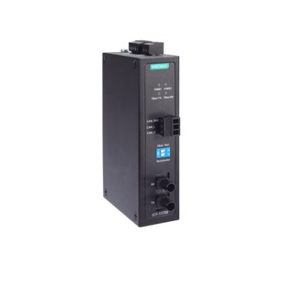 Moxa (ICF-1170I-M-ST) CANbus į šviesolaidis keitiklis, daugiamodis, ST jungtis, Darbinė temperatūra: 0...60 °C 1 Moxa (ICF-1170I-M-ST) CANbus į šviesolaidis keitiklis, daugiamodis, ST jungtis, Darbinė temperatūra: 0...60 °C 1