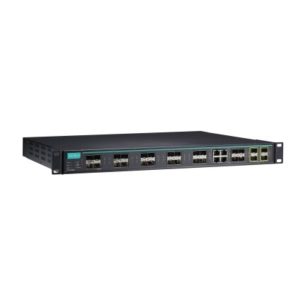 Moxa (ICS-G7528A-8GSFP-4XG-HV-HV-T) 2 lygmens visi prievadai Gigabit, valdomas Ethernet komutatorius, komplektacija: 12 10/100/1000BaseT(X) prievadai, 8 100/1000BaseSFP lizdai, 4 10/100/1000BaseT(X) arba 100/1000BaseSFP lizdas kombinuoti prievadai, 4 10Gb 3 Moxa (ICS-G7528A-8GSFP-4XG-HV-HV-T) 2 lygmens visi prievadai Gigabit, valdomas Ethernet komutatorius, komplektacija: 12 10/100/1000BaseT(X) prievadai, 8 100/1000BaseSFP lizdai, 4 10/100/1000BaseT(X) arba 100/1000BaseSFP lizdas kombinuoti prievadai, 4 10Gb 3