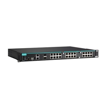 Moxa (IKS-6726A-2GTXSFP-HV-HV-T) modulinis valdomas Ethernet komutatorius, komplektacija: 8 10/100BaseT(X) prievadai, 2 10/100/1000BaseT(X) arba 100/1000BaseSFP kombinuoti prievadai, 2 lizdai skirta Fast Ethernet moduliai, priekinis kabelių prijungimas, 2 Moxa (IKS-6726A-2GTXSFP-HV-HV-T) modulinis valdomas Ethernet komutatorius, komplektacija: 8 10/100BaseT(X) prievadai, 2 10/100/1000BaseT(X) arba 100/1000BaseSFP kombinuoti prievadai, 2 lizdai skirta Fast Ethernet moduliai, priekinis kabelių prijungimas, 2