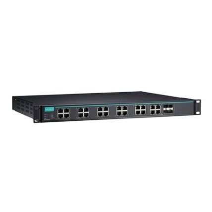 Moxa (IKS-G6524A-8GSFP-4GTXSFP-HV-HV-T) 2 lygmens visi prievadai Gigabit, valdomas Ethernet komutatorius, komplektacija: 12 10/100/1000BaseT(X) prievadai, 8 100/1000BaseSFP lizdai, 4 10/100/1000BaseT(X) arba 100/1000BaseSFP lizdas kombinuoti prievadai, 2  1