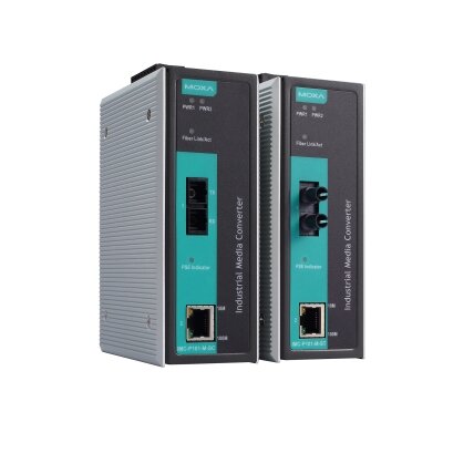 Moxa (IMC-P101-S-SC) PoE pramoninis 10/100BaseT(X) į 100BaseFX medijos keitiklis, vienamodis prievadas su SC jungtis, Darbinė temperatūra: 0...60 °C 2 Moxa (IMC-P101-S-SC) PoE pramoninis 10/100BaseT(X) į 100BaseFX medijos keitiklis, vienamodis prievadas su SC jungtis, Darbinė temperatūra: 0...60 °C 2