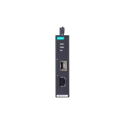 Moxa (IMC-P21GA-G2) PoE+ pramoninis 10/100/1000Base-T(X) į 100/1000BaseSFP medijos keitiklis, Darbinė temperatūra: -10...60 °C 3