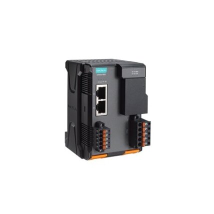Moxa (ioThinx 4533-LX) pažangus modulinis valdiklis su integruotu nuosekliojo ryšio prievadas, dviejų branduolių 1 GHz CPU, Linux, Darbinė temperatūra: -20...60 °C 1
