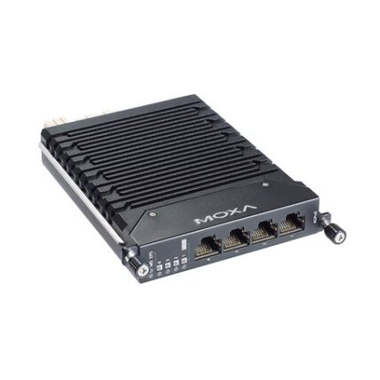 Moxa (LM-7000H-4GPoE) Gigabit Ethernet modulis, komplektacija: 4 10/100/1000BaseT(X) IEEE 802.3bt PoE++ prievadai