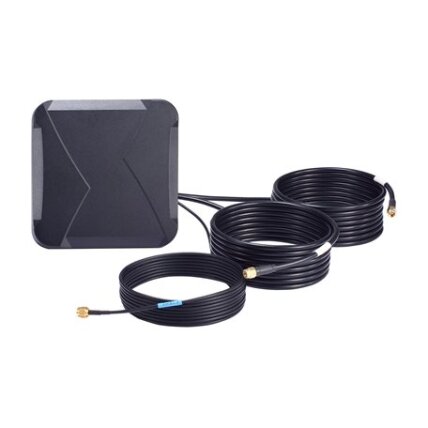 Moxa (MAT-5G-PA-SM-3-06-3m) 6 dBi MIMO skydelis antena, komplektacija: 3 SMA (kištukas) jungtys skirta mobiliojo ryšio ir GNSS paskirtys, 3 m kabelis 1 Moxa (MAT-5G-PA-SM-3-06-3m) 6 dBi MIMO skydelis antena, komplektacija: 3 SMA (kištukas) jungtys skirta mobiliojo ryšio ir GNSS paskirtys, 3 m kabelis 1