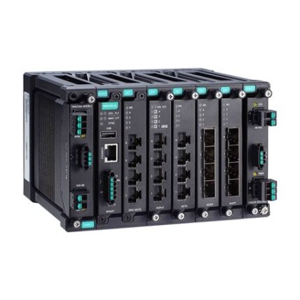 Moxa (MDS-G4020-L3) 3 lygmens visi prievadai Gigabit, modulinis valdomas Ethernet komutatorius, komplektacija: 4 fiksuotas Gigabit Ethernet prievadai, 4 lizdai skirta pasirinktinai 4 prievadų GE/FE moduliai, 2 lizdai skirta galvaniškai atskirtas maitinima 1 Moxa (MDS-G4020-L3) 3 lygmens visi prievadai Gigabit, modulinis valdomas Ethernet komutatorius, komplektacija: 4 fiksuotas Gigabit Ethernet prievadai, 4 lizdai skirta pasirinktinai 4 prievadų GE/FE moduliai, 2 lizdai skirta galvaniškai atskirtas maitinima 1