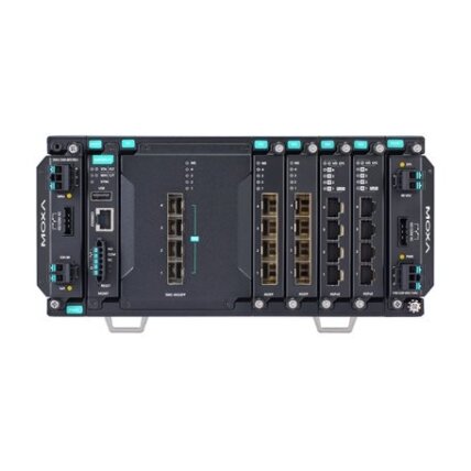 Moxa (MDS-G4020-L3-4XGS-T) 3 lygmens visi prievadai Gigabit, modulinis valdomas Ethernet komutatorius, komplektacija: 4 fiksuotas 10GbE SFP+ lizdai, 4 lizdai skirta pasirinktinai 4 prievadų GE/FE moduliai, 2 lizdai skirta galvaniškai atskirtas maitinimas 2 Moxa (MDS-G4020-L3-4XGS-T) 3 lygmens visi prievadai Gigabit, modulinis valdomas Ethernet komutatorius, komplektacija: 4 fiksuotas 10GbE SFP+ lizdai, 4 lizdai skirta pasirinktinai 4 prievadų GE/FE moduliai, 2 lizdai skirta galvaniškai atskirtas maitinimas 2