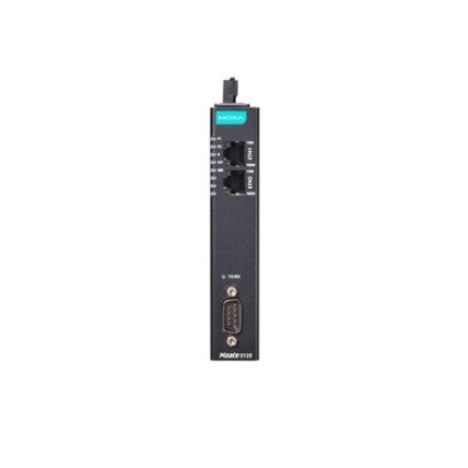 Moxa (MGate 5135-T) 1 prievadų Modbus RTU/ASCII/TCP-į-EtherNet/IP tinklų sietuvai, Darbinė temperatūra: -40...75 °C 2