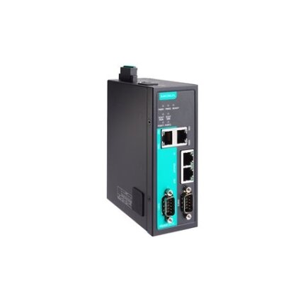 Moxa (MGate 5216-T) 2 prievadų nuoseklusis ryšys/Modbus-į-EtherCAT tinklų sietuvas su Darbinė temperatūra: -40...75 °C