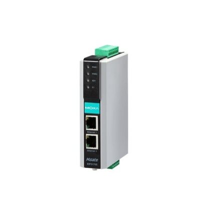 Moxa (MGate EIP3170-T) 1 prievadų EtherNet/IP-į-DF1 tinklų sietuvas, Darbinė temperatūra: -40...75 °C 3 Moxa (MGate EIP3170-T) 1 prievadų EtherNet/IP-į-DF1 tinklų sietuvas, Darbinė temperatūra: -40...75 °C 3