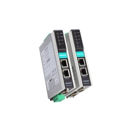 Moxa (MGate EIP3270I) 2 prievadų EtherNet/IP-į-DF1 tinklų sietuvas, komplektacija: 2 kV galvaninis atskyrimas, Darbinė temperatūra: 0...60 °C