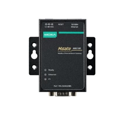 Moxa (MGate MB3180) 1 prievadų standartinis Modbus tinklų sietuvas 3