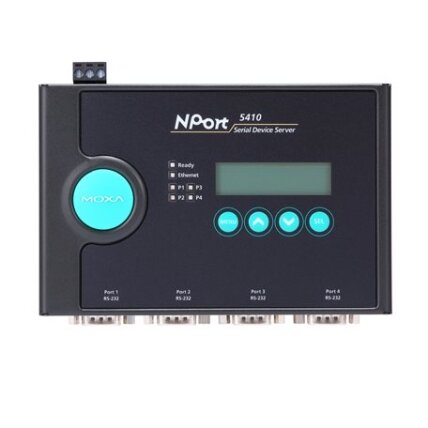 Moxa (NPort 5410 w/ adapter) 4 prievadų RS-232 nuosekliojo ryšio įrenginių serveris su adapteriu 2 Moxa (NPort 5410 w/ adapter) 4 prievadų RS-232 nuosekliojo ryšio įrenginių serveris su adapteriu 2