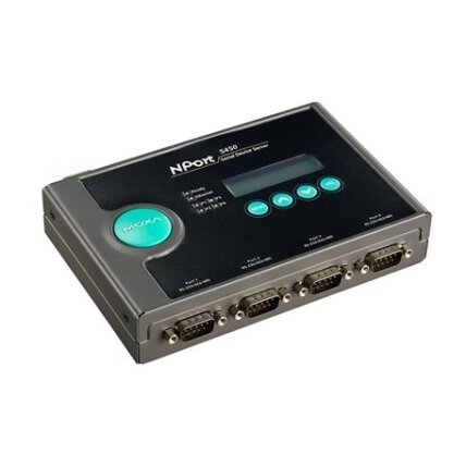 Moxa (NPort 5450) 4 prievadų RS-232/422/485 nuosekliojo ryšio įrenginių serveris Moxa (NPort 5450) 4 prievadų RS-232/422/485 nuosekliojo ryšio įrenginių serveris