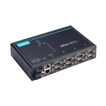 Moxa (NPort 5650I-8-DT-T) 8 prievadų RS-232/422/485 stalinis įrenginių serveris, komplektacija: DB9 kištukas jungtys ir 2 KV galvaninis atskyrimas, Darbinė temperatūra: -40...75 °C Moxa (NPort 5650I-8-DT-T) 8 prievadų RS-232/422/485 stalinis įrenginių serveris, komplektacija: DB9 kištukas jungtys ir 2 KV galvaninis atskyrimas, Darbinė temperatūra: -40...75 °C