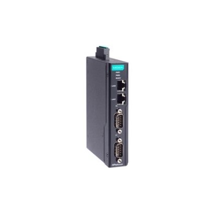 Moxa (NPort IA5250-G2-T) 2 kartos 2 prievadų RS-232/422/485 DIN bėgelio nuosekliojo ryšio įrenginių serveris, komplektacija: 2 RJ45 prievadai, Darbinė temperatūra: -40...75 °C Moxa (NPort IA5250-G2-T) 2 kartos 2 prievadų RS-232/422/485 DIN bėgelio nuosekliojo ryšio įrenginių serveris, komplektacija: 2 RJ45 prievadai, Darbinė temperatūra: -40...75 °C