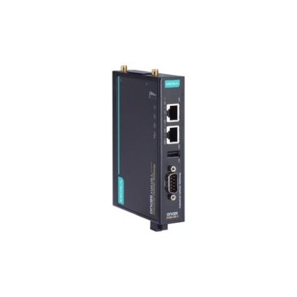 Moxa (OnCell 3120-LTE-1-AU-T) pramoninis LTE Cat. 1 mobiliojo ryšio tinklų sietuvas, B1/B3/B5/B8/B9/B18/B19/B26/B28, 1 RS232/422/485 nuosekliojo ryšio prievadas, 2 10/100BaseT(X) RJ45 prievadai, Darbinė temperatūra: -30...70 °C 1 Moxa (OnCell 3120-LTE-1-AU-T) pramoninis LTE Cat. 1 mobiliojo ryšio tinklų sietuvas, B1/B3/B5/B8/B9/B18/B19/B26/B28, 1 RS232/422/485 nuosekliojo ryšio prievadas, 2 10/100BaseT(X) RJ45 prievadai, Darbinė temperatūra: -30...70 °C 1