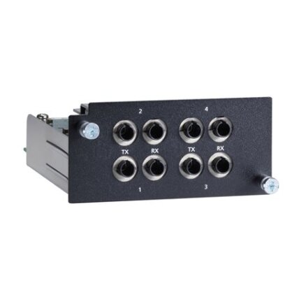 Moxa (PM-7500-4MST) Fast Ethernet modulis, komplektacija: 4 100BaseFX daugiamodis prievadai su ST jungtys, atitinka su IEC 61850-3, Darbinė temperatūra: -40...85 °C Moxa (PM-7500-4MST) Fast Ethernet modulis, komplektacija: 4 100BaseFX daugiamodis prievadai su ST jungtys, atitinka su IEC 61850-3, Darbinė temperatūra: -40...85 °C