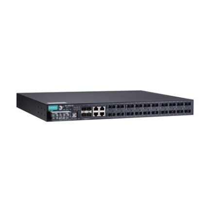 Moxa (PT-7528-20MSC-4TX-4GSFP-HV) IEC 61850-3 valdomas Montuojamas į spintą Ethernet komutatorius, komplektacija: 20 100BaseFX prievadai (MSC), 4 10/100BaseT(X) prievadai, ir 4 1000BaseSFP prievadai, skirta a bendras of up į 28 prievadai, 1 galvaniškai at Moxa (PT-7528-20MSC-4TX-4GSFP-HV) IEC 61850-3 valdomas Montuojamas į spintą Ethernet komutatorius, komplektacija: 20 100BaseFX prievadai (MSC), 4 10/100BaseT(X) prievadai, ir 4 1000BaseSFP prievadai, skirta a bendras of up į 28 prievadai, 1 galvaniškai at