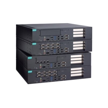 Moxa (RKP-C220-C5-T) Montuojamas į spintą 2U kompiuteris, komplektacija: Intel® Core™ i5-13500TE procesorius, 4 LAN prievadai, 2 nuosekliojo ryšio prievadai, 4 skaitmeniniai įėjimai (DI), 4 skaitmeniniai išėjimai (DO), 3 USB 3.0 prievadai, 1 HDMI prievada 1