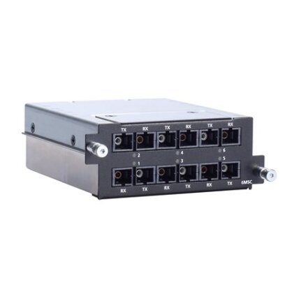 Moxa (RM-G4000-6MSC) Fast Ethernet modulis, komplektacija: 6 daugiamodis 100BaseFX prievadai su SC jungtys Moxa (RM-G4000-6MSC) Fast Ethernet modulis, komplektacija: 6 daugiamodis 100BaseFX prievadai su SC jungtys