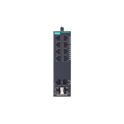 Moxa (SDS-3010-8PoE-2GTXSFP-T) kompaktiškas pramoninis išmanusis Ethernet komutatorius, komplektacija: 8 PoE/PoE+ 10/100BaseT(X) prievadai, 2 10/100/1000BaseT(X) arba 100/1000BaseSFP kombinuoti prievadai, dvigubas 12/24/48 VDC maitinimo įėjimai, Darbinė t 2 Moxa (SDS-3010-8PoE-2GTXSFP-T) kompaktiškas pramoninis išmanusis Ethernet komutatorius, komplektacija: 8 PoE/PoE+ 10/100BaseT(X) prievadai, 2 10/100/1000BaseT(X) arba 100/1000BaseSFP kombinuoti prievadai, dvigubas 12/24/48 VDC maitinimo įėjimai, Darbinė t 2