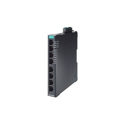 Moxa (SDS-G3008) kompaktiškas pramoninis visi prievadai Gigabit, išmanusis Ethernet komutatorius, komplektacija: 8 10/100/1000BaseT(X) prievadai, dvigubas 12/24/48 VDC maitinimo įėjimai, Darbinė temperatūra: -10...60 °C 3
