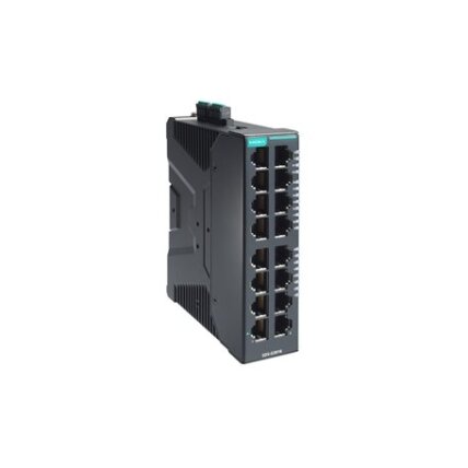 Moxa (SDS-G3016) kompaktiškas pramoninis visi prievadai Gigabit, išmanusis Ethernet komutatorius, komplektacija: 16 10/100/1000BaseT(X) prievadai, dvigubas 12/24/48 VDC maitinimo įėjimai, Darbinė temperatūra: -10...60 °C 2