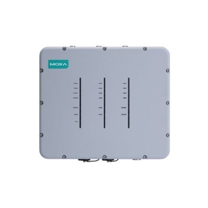 Moxa (TAP-323-EU-CT-T) Wi-Fi 4 (802.11n) geležinkelio pakelės įrangos lauko traukinio ir antžeminės infrastruktūros ryšio su dviem radijo moduliais belaidis prieigos taškas, IP68, EU dažnių juosta, Darbinė temperatūra: -40...75 °C, apsauginė elektronikos  2