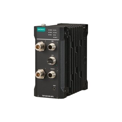 Moxa (TAP-M310R-NPS-1P1R-EU-CT-T) Wi-Fi 6 (802.11ax) traukinyje montuojamas belaidis prieigos taškas / klientas su vienu radijo ryšio modulis, no maitinimas skirstytuvai, vienas M12 K kodavimo 24...110 VDC įėjimas, EU dažnių juosta, Darbinė temperatūra: - 3 Moxa (TAP-M310R-NPS-1P1R-EU-CT-T) Wi-Fi 6 (802.11ax) traukinyje montuojamas belaidis prieigos taškas / klientas su vienu radijo ryšio modulis, no maitinimas skirstytuvai, vienas M12 K kodavimo 24...110 VDC įėjimas, EU dažnių juosta, Darbinė temperatūra: - 3