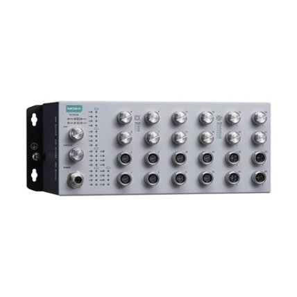 Moxa (TN-4524B-16P-4G-4GP-CT-T) EN 50155 24 prievadų L2 komutatorius, komplektacija: 16 FE PoE prievadai, 4 Gigabit prievadai, 4 Gigabit PoE prievadai, 150 W PoE galios biudžetas, 24...110 VDC maitinimo įėjimas, Darbinė temperatūra: -40...70 °C, IP42 vard Moxa (TN-4524B-16P-4G-4GP-CT-T) EN 50155 24 prievadų L2 komutatorius, komplektacija: 16 FE PoE prievadai, 4 Gigabit prievadai, 4 Gigabit PoE prievadai, 150 W PoE galios biudžetas, 24...110 VDC maitinimo įėjimas, Darbinė temperatūra: -40...70 °C, IP42 vard