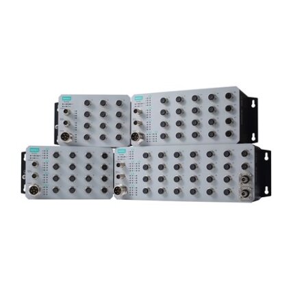 Moxa (TN-4528A-16PoE-2GPoE-2GTXBP-WV-T) 16 PoE 10/100BaseT(X) prievadai, komplektacija: M12 jungtis, 8 10/100BaseT(X) prievadai, komplektacija: M12 jungtis, 2 PoE 10/100/1000BaseT(X) prievadai, komplektacija: M12 jungtis, 2 10/100/1000 BaseT(X) prievadai, 1