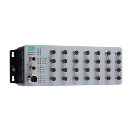 Moxa (TN-4528A-16PoE-4GPoE-WV-CT-T) 16 PoE 10/100BaseT(X) prievadai, komplektacija: M12 jungtis, 8 10/100BaseT(X) prievadai, komplektacija: M12 jungtis, 4 PoE 10/100/1000BaseT(X) prievadai, komplektacija: M12 jungtis, 1 (dvigubas įėjimas) 24...110 VDC mai Moxa (TN-4528A-16PoE-4GPoE-WV-CT-T) 16 PoE 10/100BaseT(X) prievadai, komplektacija: M12 jungtis, 8 10/100BaseT(X) prievadai, komplektacija: M12 jungtis, 4 PoE 10/100/1000BaseT(X) prievadai, komplektacija: M12 jungtis, 1 (dvigubas įėjimas) 24...110 VDC mai