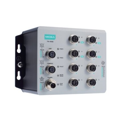Moxa (TN-4908-4GPoE-4GTX-WV-CT-T) pramoninis saugus maršrutizatorius, komplektacija: 8 Gigabit Ethernet prievadai įskaitant 4 Gigabit PoE+ prievadai, bendras 50 W galios biudžetas, 24...110 VDC maitinimo įėjimas, IP40, Darbinė temperatūra: -40...70 °C, ap Moxa (TN-4908-4GPoE-4GTX-WV-CT-T) pramoninis saugus maršrutizatorius, komplektacija: 8 Gigabit Ethernet prievadai įskaitant 4 Gigabit PoE+ prievadai, bendras 50 W galios biudžetas, 24...110 VDC maitinimo įėjimas, IP40, Darbinė temperatūra: -40...70 °C, ap