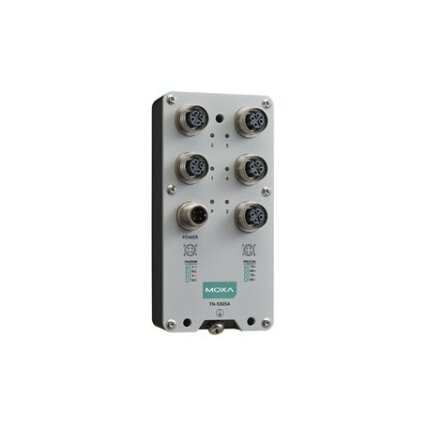 Moxa (TN-5308A-WV-T) EN 50155 nevaldomas Ethernet komutatorius, komplektacija: 8 10/100BaseT(X) prievadai, M12 jungtis, vienas maitinimo įėjimas, 24...110 VDC, Darbinė temperatūra: -40...70 °C 3 Moxa (TN-5308A-WV-T) EN 50155 nevaldomas Ethernet komutatorius, komplektacija: 8 10/100BaseT(X) prievadai, M12 jungtis, vienas maitinimo įėjimas, 24...110 VDC, Darbinė temperatūra: -40...70 °C 3