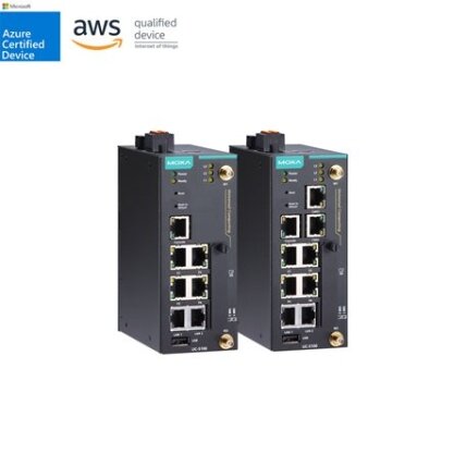 Moxa (UC-5101-LX) Arm architektūros pramoninis kompiuterija platforma su Cortex-A8 1 GHz CPU, 4 nuosekliojo ryšio prievadai, 2 Ethernet prievadai, 1 SD lizdas, 4 skaitmeniniai įėjimai (DI), 4 skaitmeniniai išėjimai (DO), 1 USB prievadas, Darbinė temperatū 1