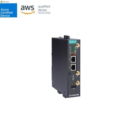 Moxa (UC-8112A-ME-T-LX) Arm architektūros DIN bėgelio pramoninis kompiuteris, komplektacija: 2 Ethernet prievadai, 2 nuosekliojo ryšio prievadai, 1 mažas PCIe lizdas skirta Wi-Fi arba LTE, Darbinė temperatūra: -40...75 °C